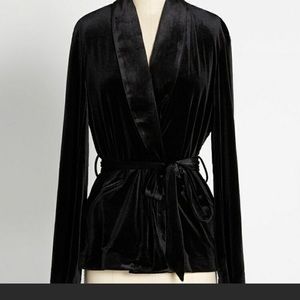 ModCloth black Smoldering Smoking jacket